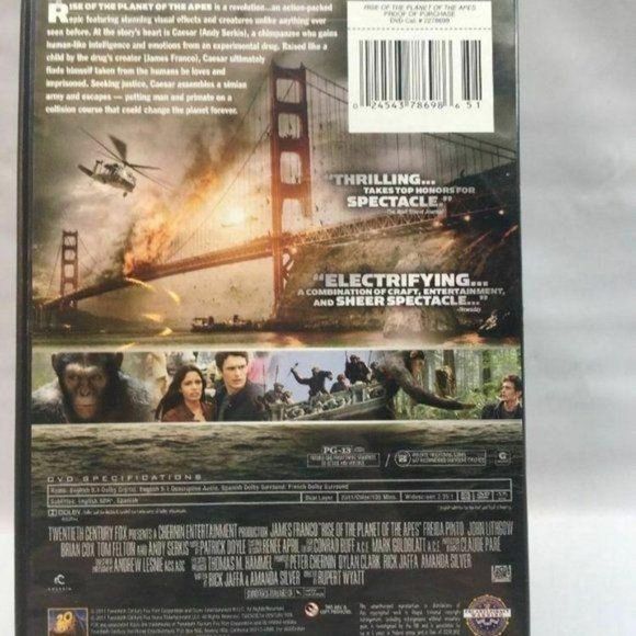 Rise of the Planet of the Apes (DVD  Disc, 2011) - Picture 4 of 5